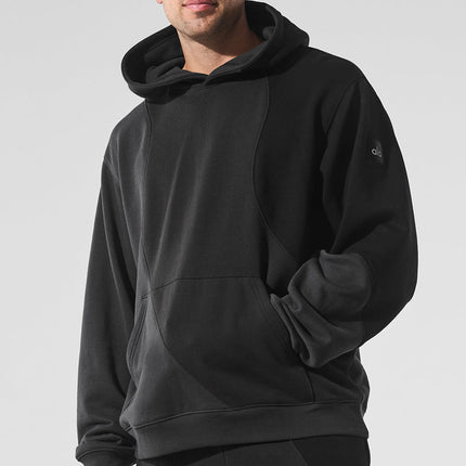 alo Men's Make Waves Hoodie - Vintage Black Tonal