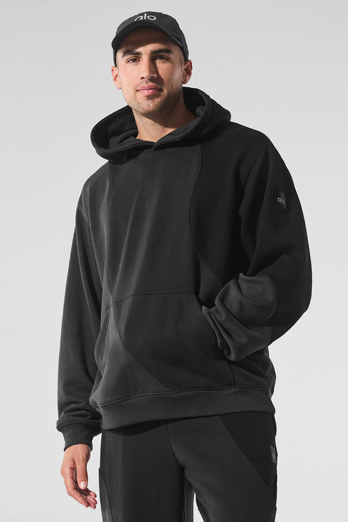 alo Men's Make Waves Hoodie - Vintage Black Tonal