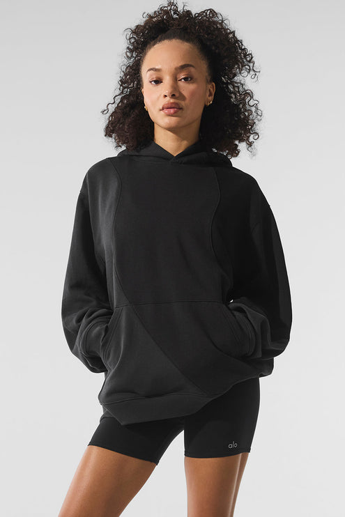 alo Women's Make Waves Hoodie - Vintage Black Tonal