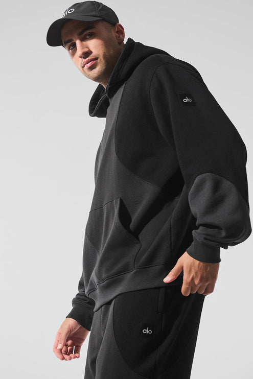 alo Men's Make Waves Hoodie - Vintage Black Tonal