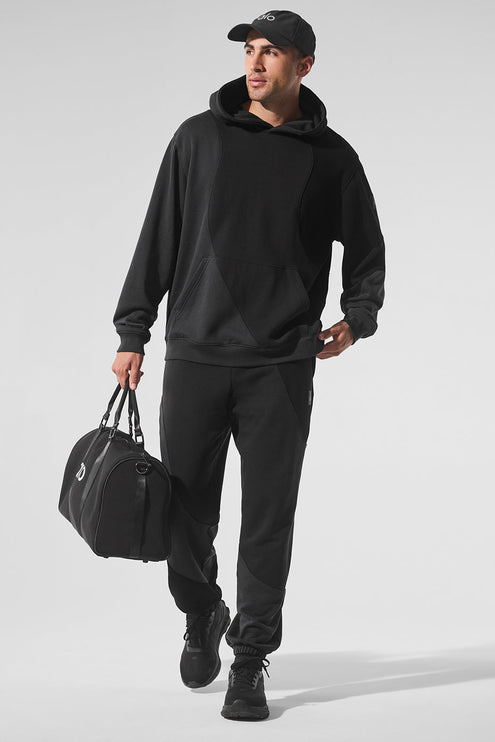 alo Men's Make Waves Hoodie - Vintage Black Tonal
