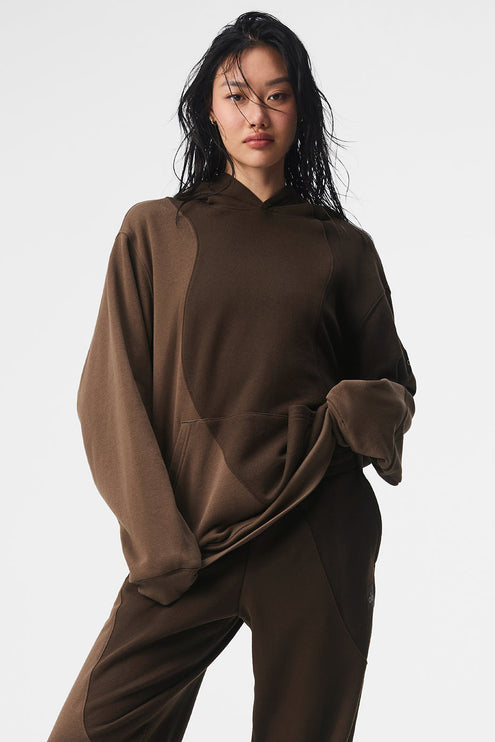 alo Women's Make Waves Hoodie - Espresso Tonal