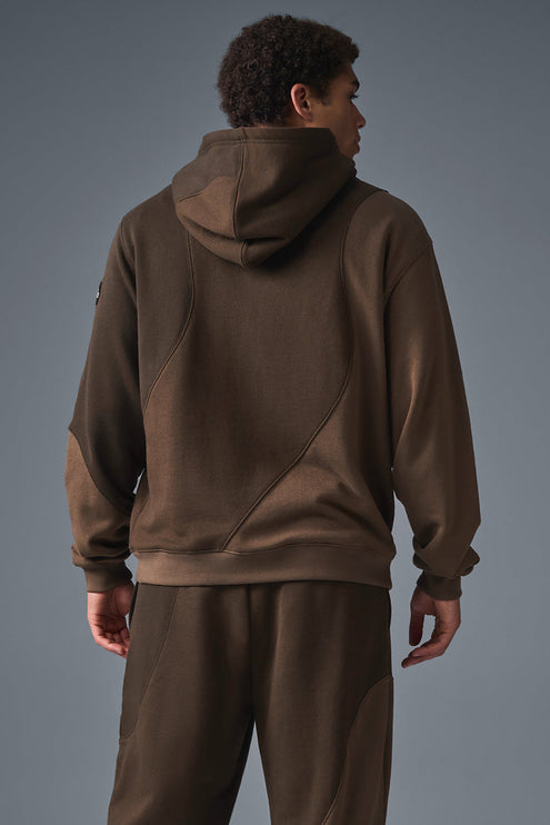 alo Men's Make Waves Hoodie - Espresso Tonal