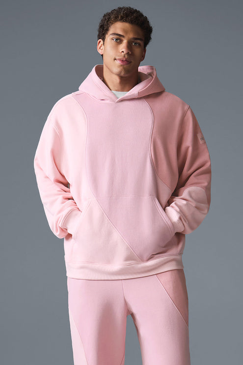 alo Men's Make Waves Hoodie - Sunset Pink Tonal