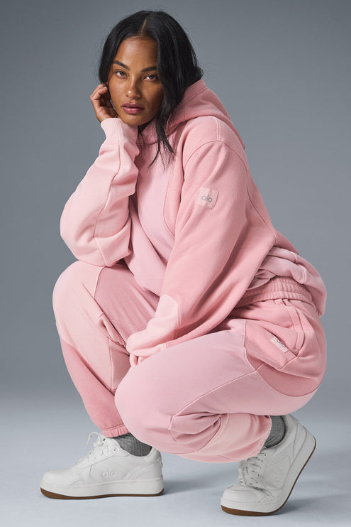 alo Women's Make Waves Hoodie - Sunset Pink Tonal