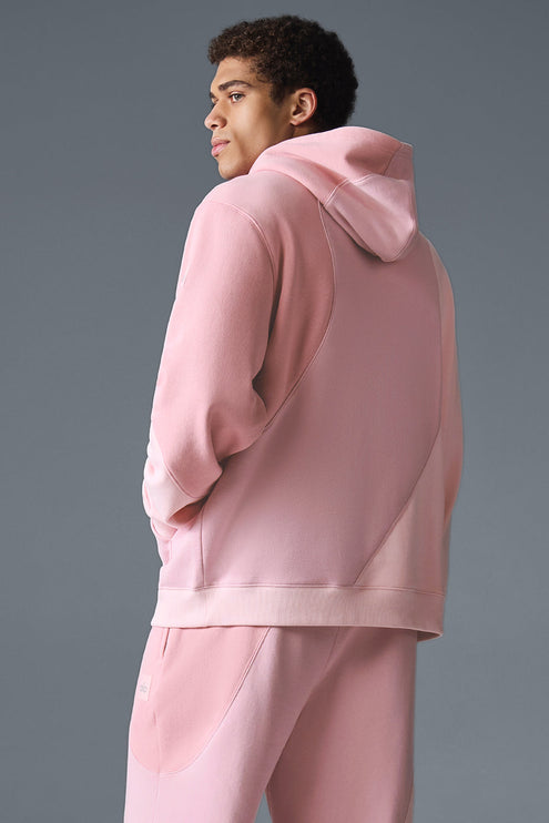 alo Men's Make Waves Hoodie - Sunset Pink Tonal
