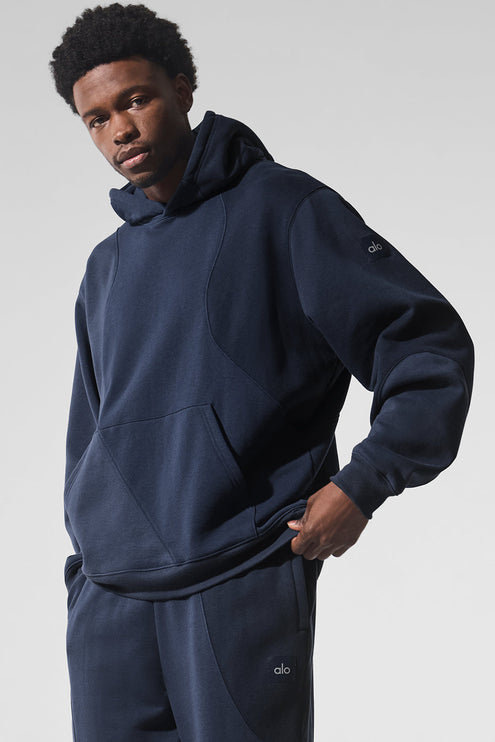 alo Men's Make Waves Hoodie - Navy Tonal