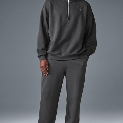 alo Men's Accolade 1/4 Zip Pullover - Anthracite