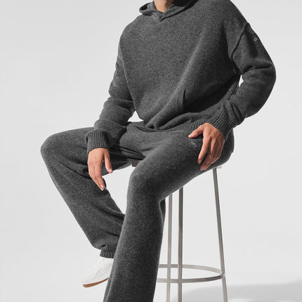 alo Men's New Class Cashmere Hoodie - Platinum Grey