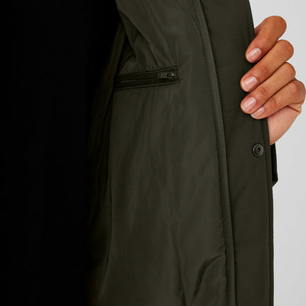 alo Men's Signature Overcoat - Stealth Green
