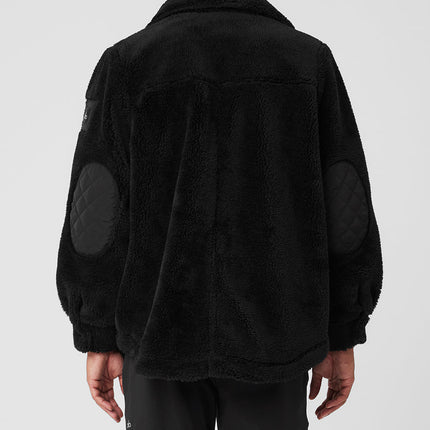 alo Men's Sherpa Edge Shacket - Black