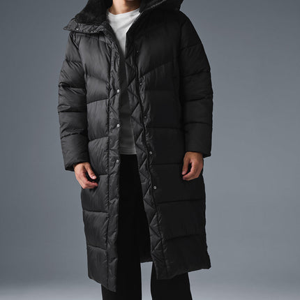 alo Men's Gold Rush Puffer Trench - Black