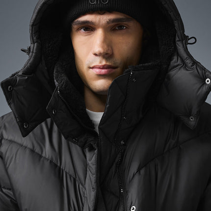 alo Men's Gold Rush Puffer Trench - Black