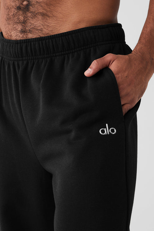 alo Men's Accolade Straight Leg Sweatpant - Black