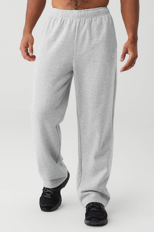 alo Men's Accolade Straight Leg Sweatpant - Athletic Heather Grey