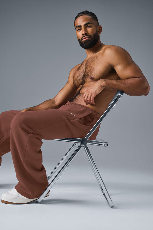 alo Men's Accolade Straight Leg Sweatpant - Chestnut