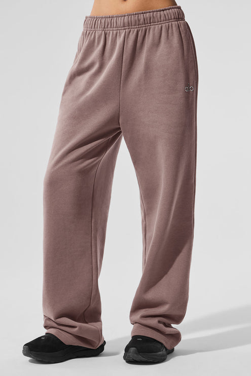 alo Women's Accolade Straight Leg Sweatpant - Mushroom