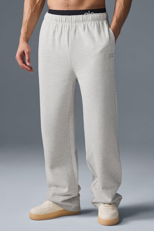 alo Men's Accolade Straight Leg Sweatpant - White Heather