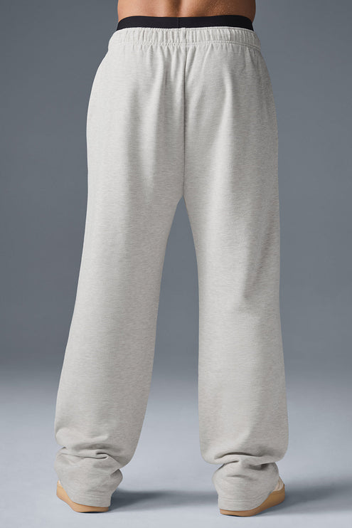 alo Men's Accolade Straight Leg Sweatpant - White Heather