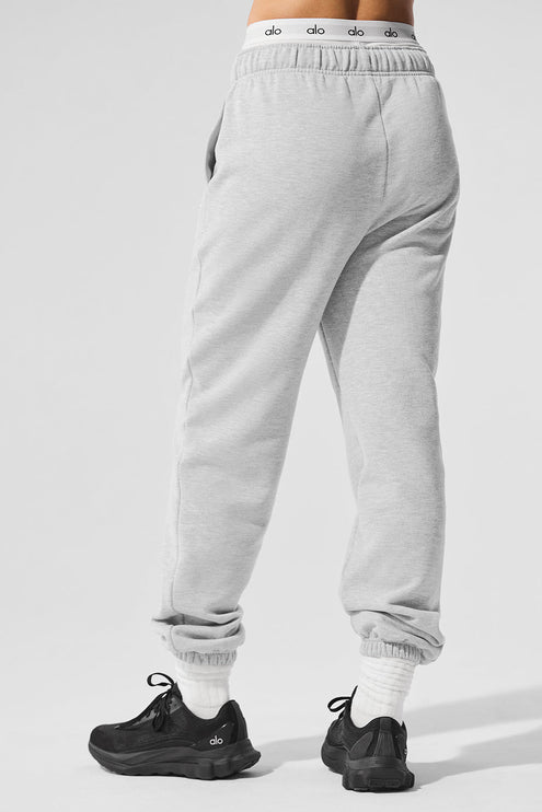 alo Women's Accolade Sweatpant - Athletic Heather Grey