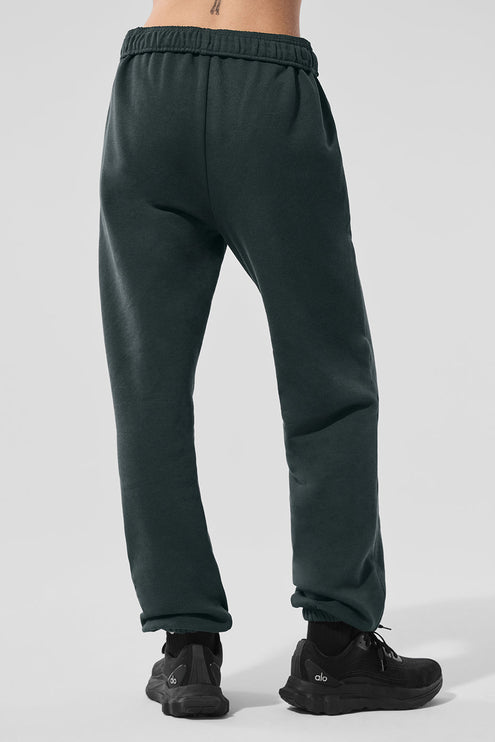 alo Women's Accolade Sweatpant - Charcoal Green