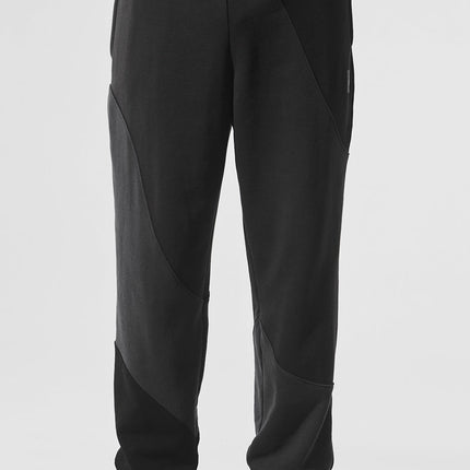 alo Men's Make Waves Sweatpant - Vintage Black Tonal