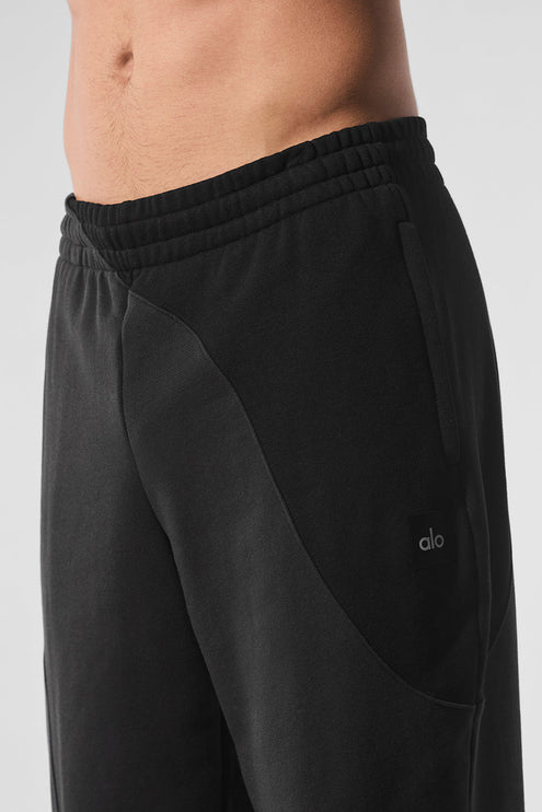 alo Men's Make Waves Sweatpant - Vintage Black Tonal