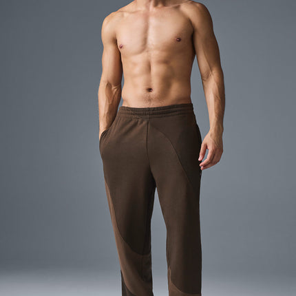 alo Men's Make Waves Sweatpant - Espresso Tonal