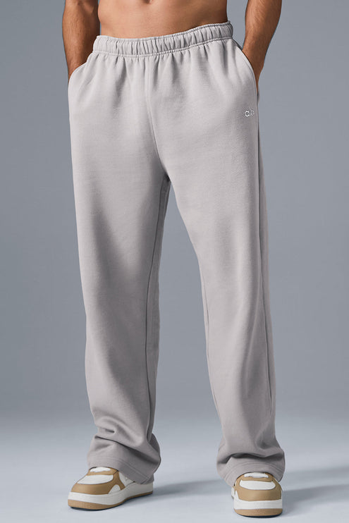 alo Men's Washed Accolade Straight Leg Sweatpant - Grey Sky Wash