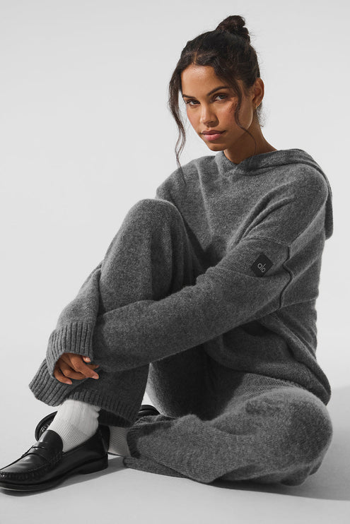 alo Women's New Class Cashmere Sweatpant - Platinum Grey