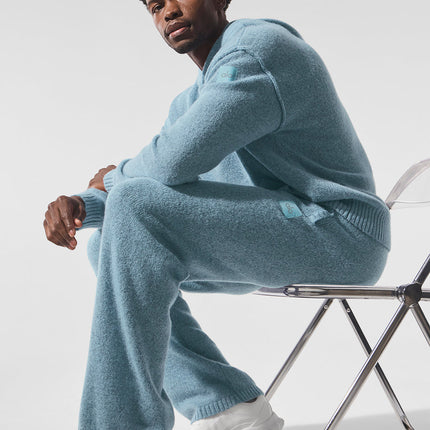 alo Men's New Class Cashmere Sweatpant - Celestial Blue Granite Heather
