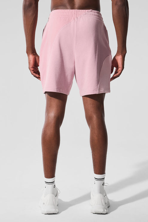 alo Men's 7" Make Waves Short - Sunset Pink Tonal