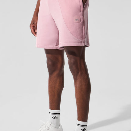 alo Men's 7" Make Waves Short - Sunset Pink Tonal