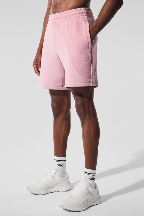 alo Men's 7" Make Waves Short - Sunset Pink Tonal