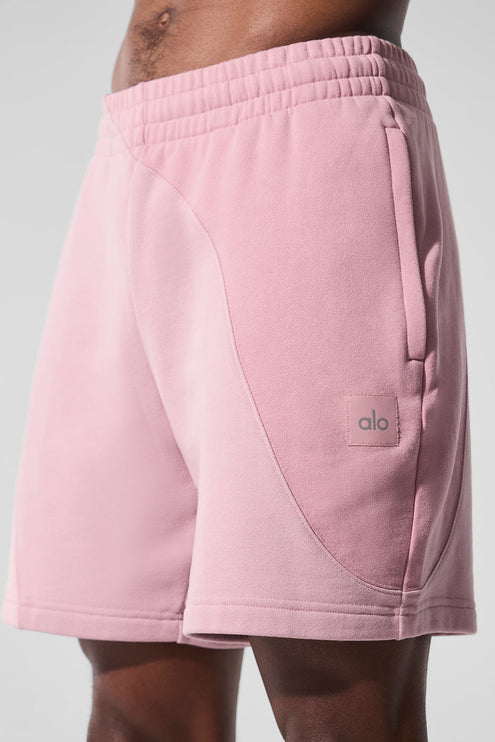 alo Men's 7" Make Waves Short - Sunset Pink Tonal