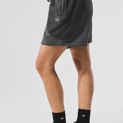 alo Women's 7" Make Waves Short - Dark Heather Grey Tonal