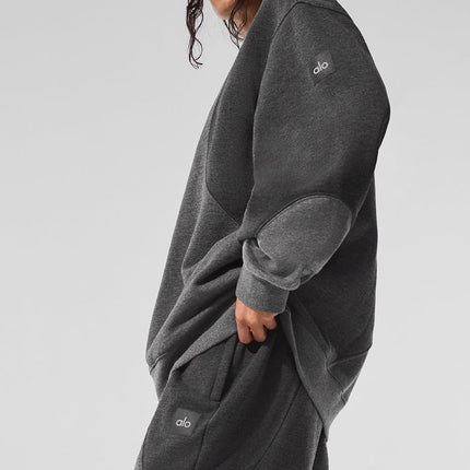 alo Women's 7" Make Waves Short - Dark Heather Grey Tonal