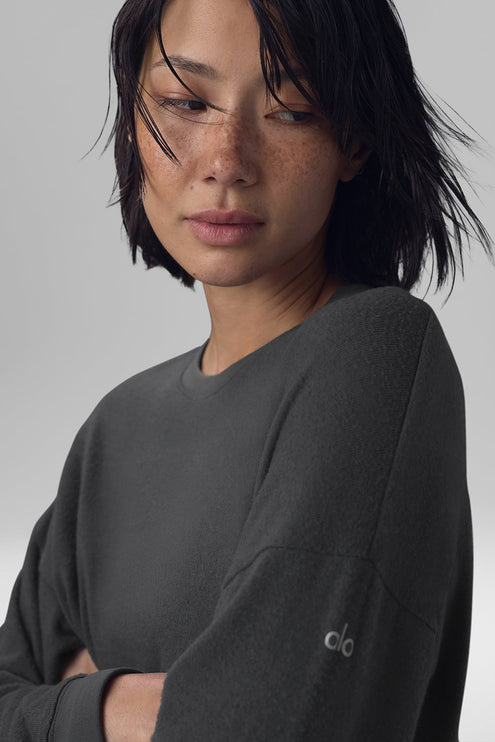 alo Women's Soho Pullover - Anthracite