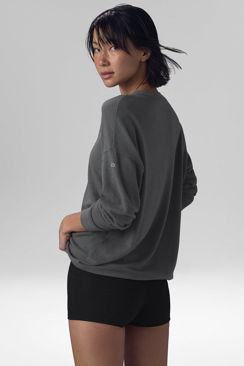 alo Women's Soho Pullover - Anthracite