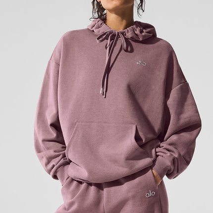 alo Women's Accolade Hoodie Smoky Quartz