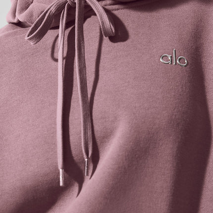 alo Women's Accolade Hoodie Smoky Quartz