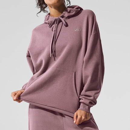 alo Women's Accolade Hoodie Smoky Quartz