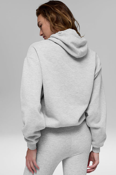alo Women's Accolade Hoodie Athletic Heather Grey