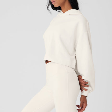 alo Women's Bae Hoodie - Ivory