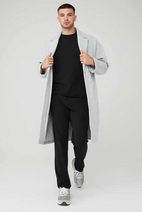 alo Men's VIP Blazer Trench - Athletic Heather Grey