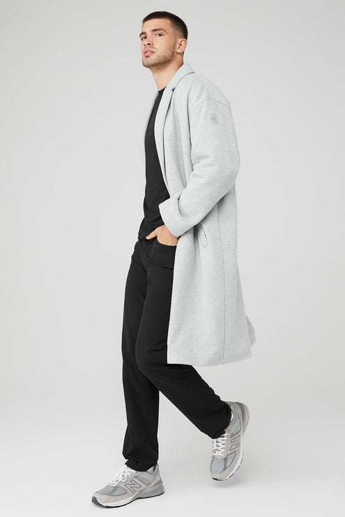 alo Men's VIP Blazer Trench - Athletic Heather Grey