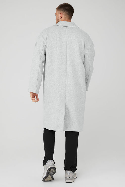 alo Men's VIP Blazer Trench - Athletic Heather Grey
