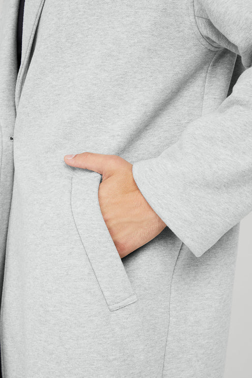 alo Men's VIP Blazer Trench - Athletic Heather Grey