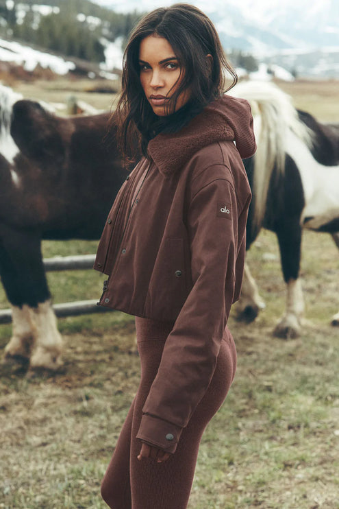 alo Women's Navigator Jacket Brownstone