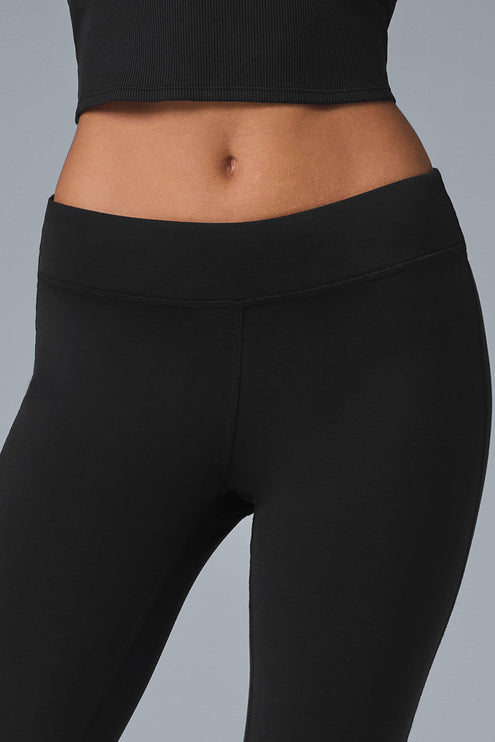 alo Women's Airbrush Low-Rise Bootcut Legging - Black